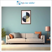 SAJA KAR DEKHO Metallic Paradigm High Quality Weather Resistant HD Wall Frame | 18 x 12 inch | - 18 X 12 inch