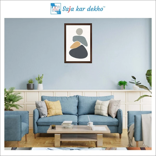 SAJA KAR DEKHO Stone Art High Quality Weather Resistant HD Wall Frame | 18 x 12 inch | - 18 X 12 inch