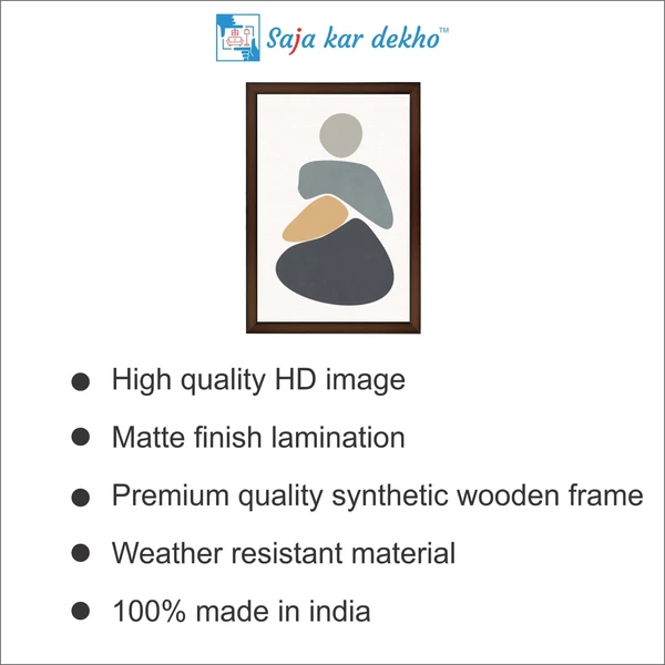 SAJA KAR DEKHO Stone Art High Quality Weather Resistant HD Wall Frame | 18 x 12 inch | - 18 X 12 inch