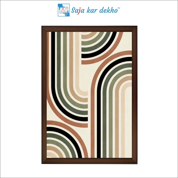 SAJA KAR DEKHO Abstract Art High Quality Weather Resistant HD Wall Frame | 18 x 12 inch | - 18 X 12 inch