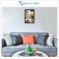 SAJA KAR DEKHO The Leaves High Quality Weather Resistant HD Wall Frame | 18 x 12 inch | - 18 X 12 inch