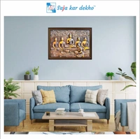 SAJA KAR DEKHO Lord Buddha High Quality Weather Resistant HD Wall Frame | 12 x 18 inch | - 12 X 18 inch