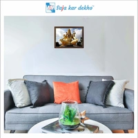 SAJA KAR DEKHO Mahadev (ॐ नमः शिवाय) High Quality Weather Resistant HD Wall Frame | 12 x 18 inch | - 12 X 18 inch