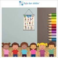 saja kar dekho FAMILY MEMBERS (પરિવાર) Wall Handing Poster For Kids | FAMILY MEMBERS With Picture High Quality Weather Resistant HD Wall Poster | 30 x 48 inch | - 30 x 48 inch