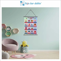 saja kar dekho ALL COUNTRY FLAG Wall Handing Poster For Kids | ALL COUNTRY FLAG With Picture High Quality Weather Resistant HD Wall Poster | 30 x 48 inch | - 30 x 48 inch