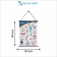saja kar dekho HOSPITAL TOOLS Wall Handing Poster For Kids | HOSPITAL TOOLS With Picture High Quality Weather Resistant HD Wall Poster | 30 x 48 inch | - 30 x 48 inch