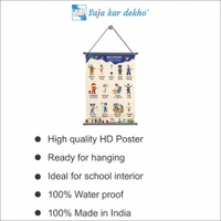 saja kar dekho HELPERS Wall Handing Poster For Kids | HELPERS With Picture High Quality Weather Resistant HD Wall Poster | 30 x 48 inch | - 30 x 48 inch