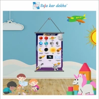 saja kar dekho OUTER SPACE Wall Handing Poster For Kids | OUTER SPACE With Picture High Quality Weather Resistant HD Wall Poster | 30 x 48 inch | - 30 x 48 inch