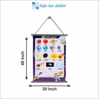 saja kar dekho OUTER SPACE Wall Handing Poster For Kids | OUTER SPACE With Picture High Quality Weather Resistant HD Wall Poster | 30 x 48 inch | - 30 x 48 inch