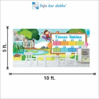 Saja kar dekho Wall Handing Wallpaper For Pre School | Picture High Quality Weather Resistant HD Wall Paper | 5 x 10 ft | - 5 x 10 ft