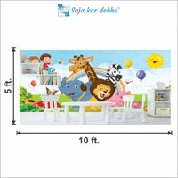 Saja kar dekho Wall Handing Wallpaper For Pre School | Picture High Quality Weather Resistant HD Wall Paper | 5 x 10 ft | - 5 x 10 ft
