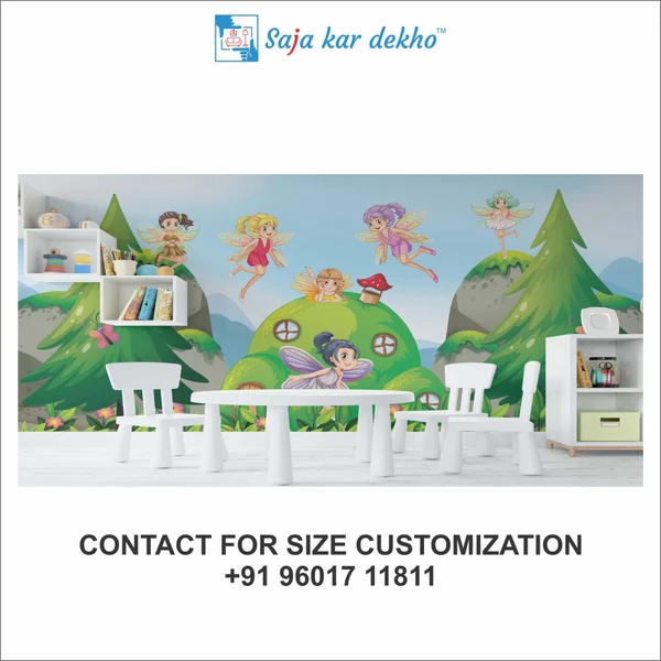 Saja kar dekho Wall Handing Wallpaper For Pre School | Picture High Quality Weather Resistant HD Wall Paper | 5 x 10 ft | - 5 x 10 ft