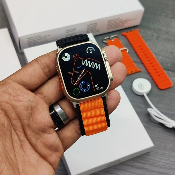 Apple  Master Copy Ultra Smart Watch - Neon Carrot