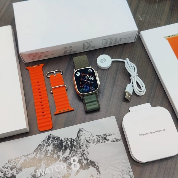 Apple  Master Copy Ultra Smart Watch - Neon Carrot