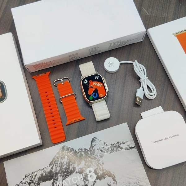 Apple  Master Copy Ultra Smart Watch - Neon Carrot