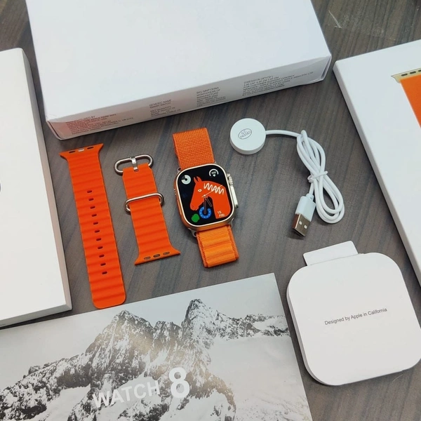 Apple  Master Copy Ultra Smart Watch - Neon Carrot