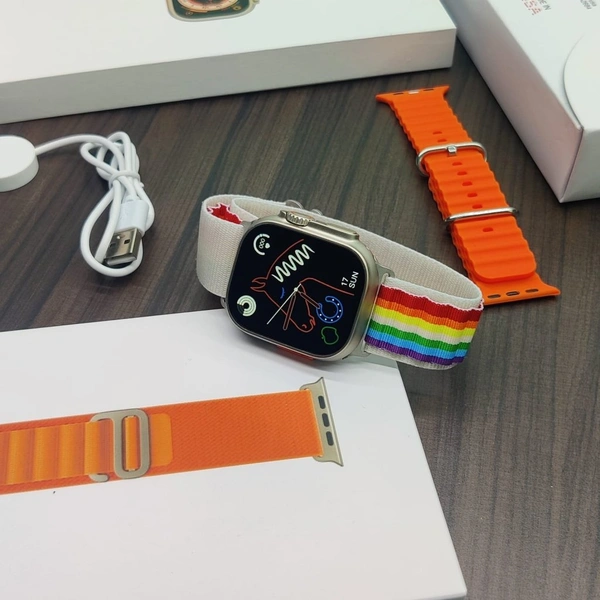 Apple  Master Copy Ultra Smart Watch - Neon Carrot