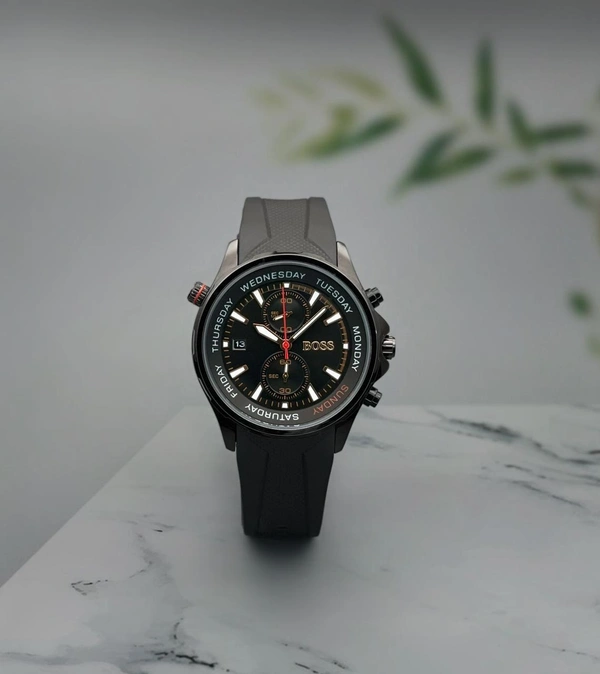 HUGO BOSs Stylish Watch Collection For MEN - Black