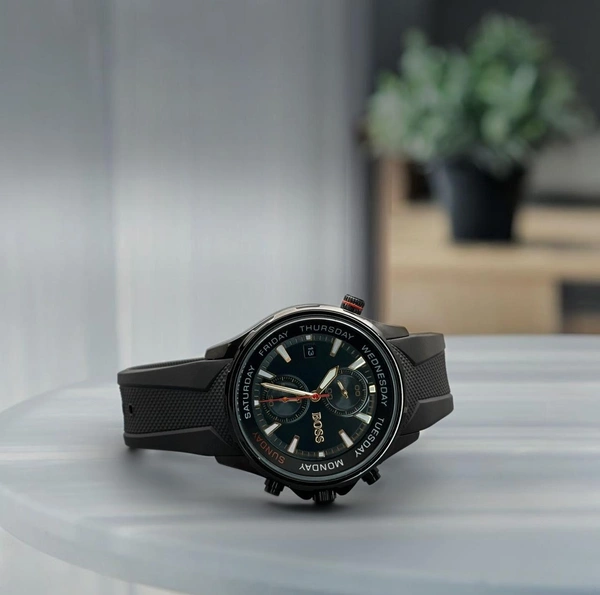 HUGO BOSs Stylish Watch Collection For MEN - Black