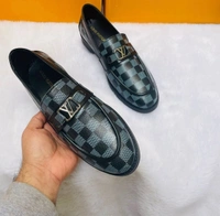 LV  Loafer Shoes For Men - Black, 8