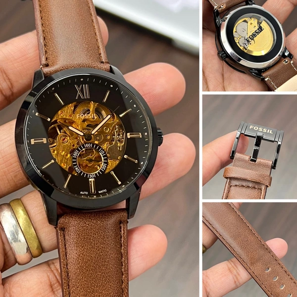 Fossil Stylish Analog Watch For Men - Bourbon