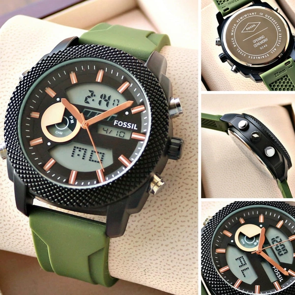 Fossil Men Watch - Green Leaf
