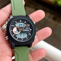 Fossil Men Watch - Green Leaf