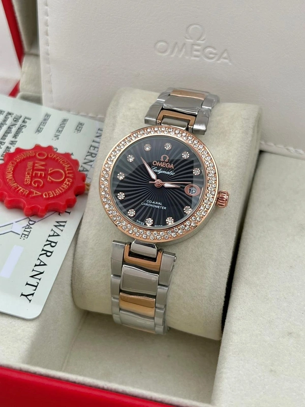Omega Stylish Watch For Men - Silver Chalice