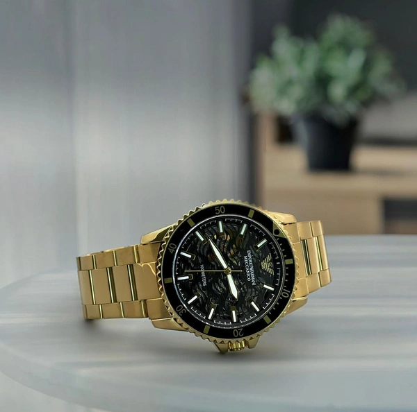 Emporio Armani Watch For Men - Gold