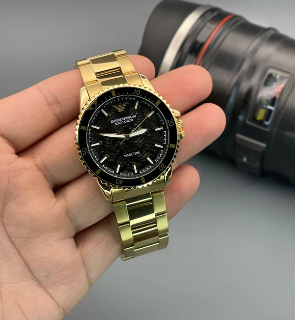 Emporio Armani Watch For Men - Gold