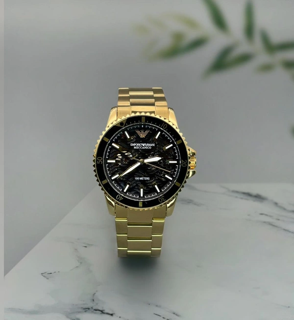 Emporio Armani Watch For Men - Gold
