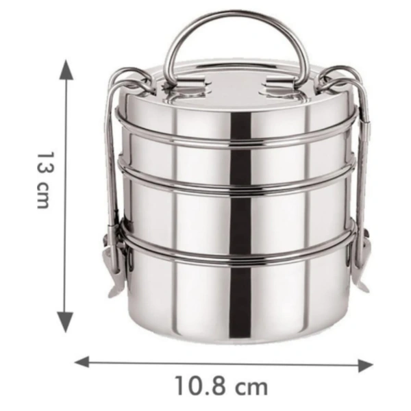 steel 3 contener lunch box 