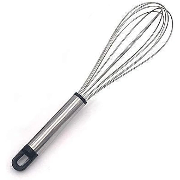 "Stainless Steel Wire Whisk for Mixing, Beating & Whipping | Heavy-Duty Hand Whisk for Cooking & Baking | Kitchen Tool"