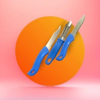 knife set combo set pack of 3 multi clour