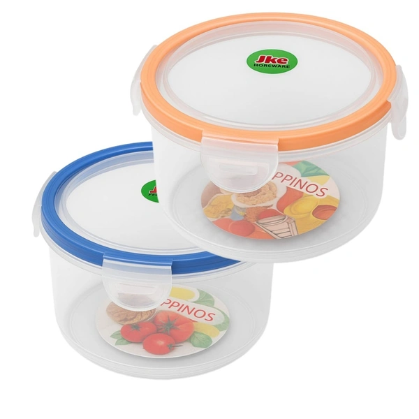 Plastic Utility Container - 700 ml  (Pack of 2, Multicolor)