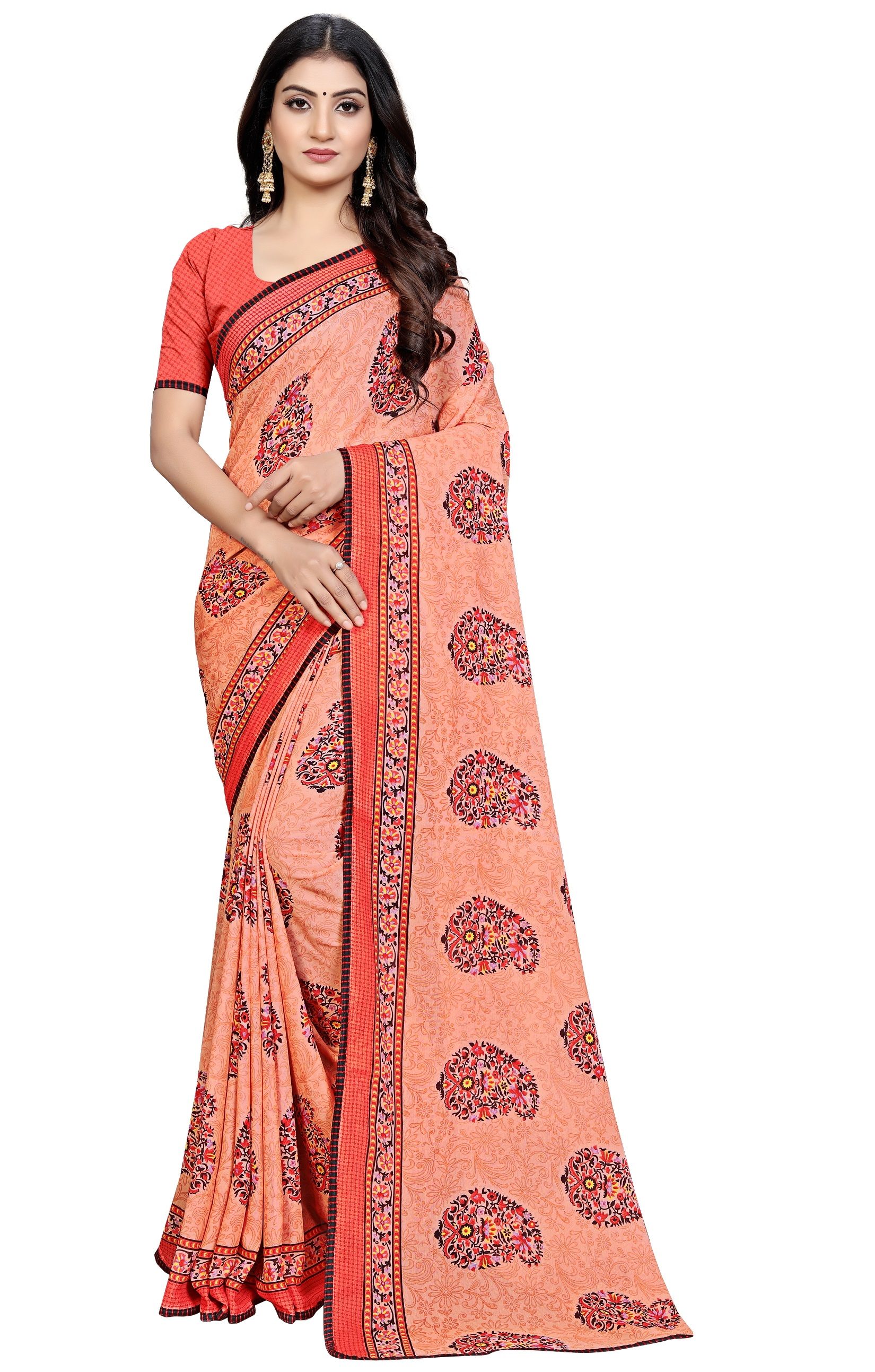 Art Silk Fabric Multi Color Printed Daily Wear Saree in 2024 | Silk fabric,  Fancy print, Casual saree