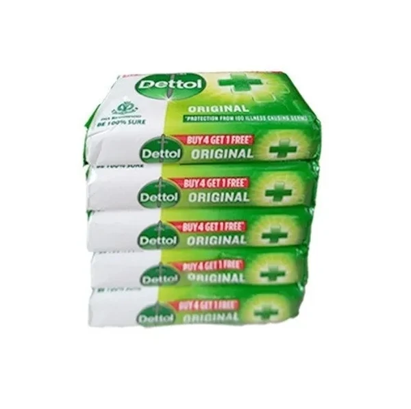 Dettol Soap Sabun डेटॉल साबुन - 4+1 Free