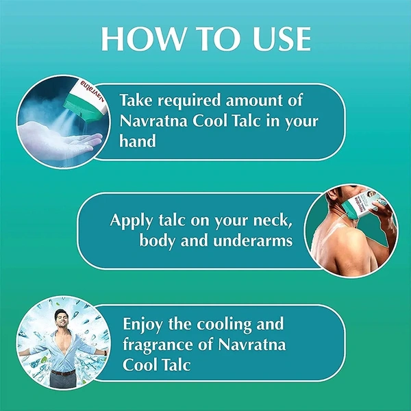 Navratn Cool Talc नवरत्न ठंडा पाउडर - 50g