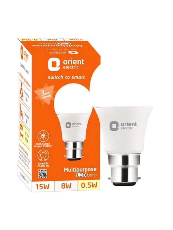 Orint Electric 15 W Round B22 Inverter Bulb (With ) - White
