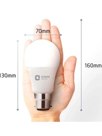 Orint Electric 15 W Round B22 Inverter Bulb (With ) - White