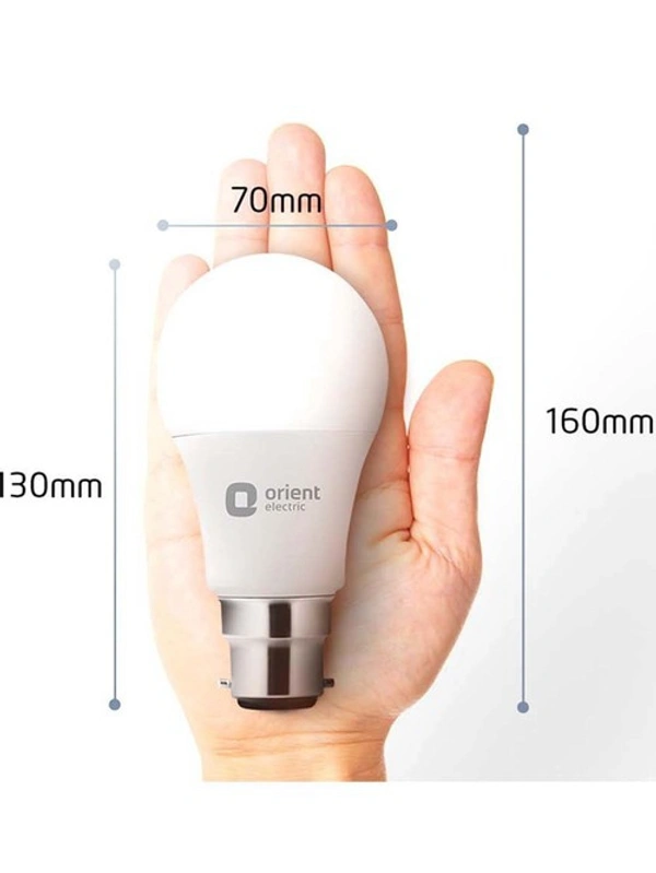 Orint Electric 15 W Round B22 Inverter Bulb (With ) - White