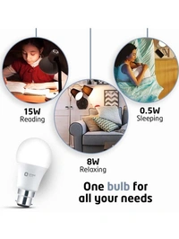 Orint Electric 15 W Round B22 Inverter Bulb (With ) - White