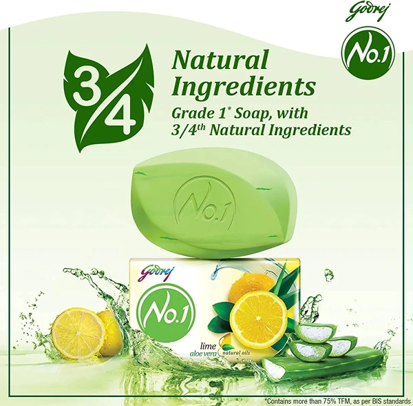 Godrej No.1 Iime Aloevera साबुन Sabun 