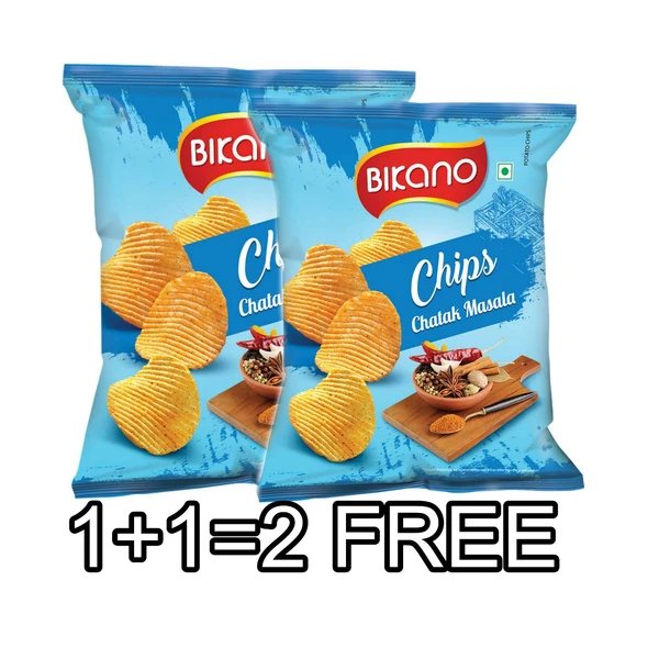 Bikano Chips Chatak Masala  - 1+1=2 FREE