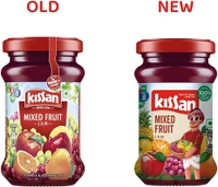 Kissan Jam Mixed Fruit   - 200+200g = 400g, 1+1 = 2 Ps