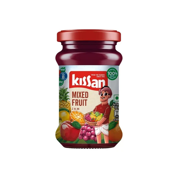 Kissan Jam Mixed Fruit   - 200g, 1Ps