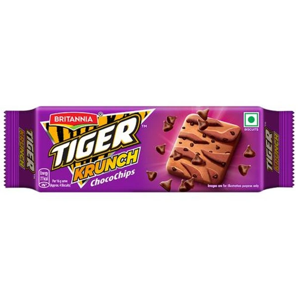 Britannia Tiger Current ChocoChip Biscuit ब्रिटानिया टाइगर करंट चॉकोचिप बिस्किट - 63g