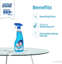 Colin 1 Litre Refill + 500ml Spray, Glass and Surface Cleaner Liquid India's #1 Glass Cleaner for Car, Kitchen and Home Surfaces | Multi Surface Cleaner - 500ml