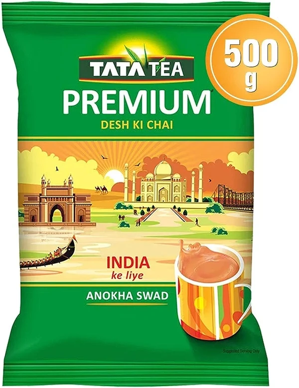 Tata Tea Premium | Desh Ki Chai | Unique Blend Crafted For Chai Lovers Across India | Black Tea - 500g