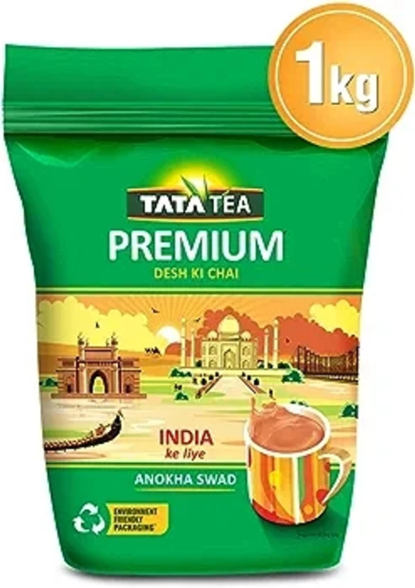 Tata Tea Premium | Desh Ki Chai | Unique Blend Crafted For Chai Lovers Across India | Black Tea - 1Kg